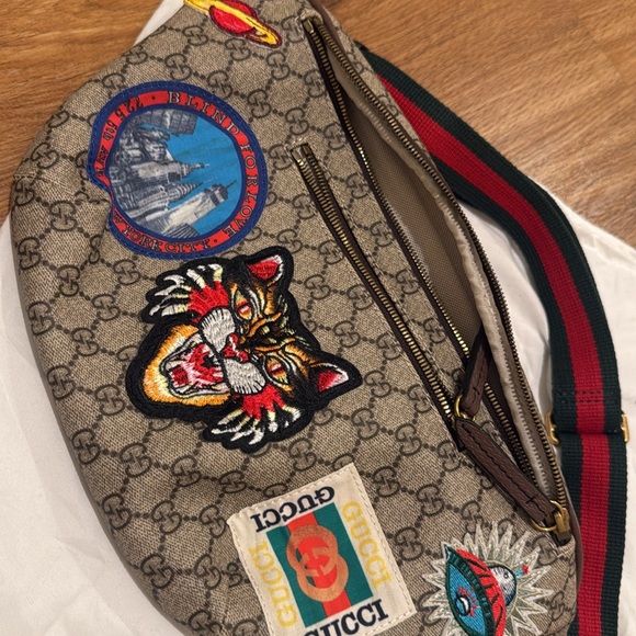 Supreme Belt Bag Patches Fanny pack purse carry all designer cat tiger plaid - Picture 5 of 5